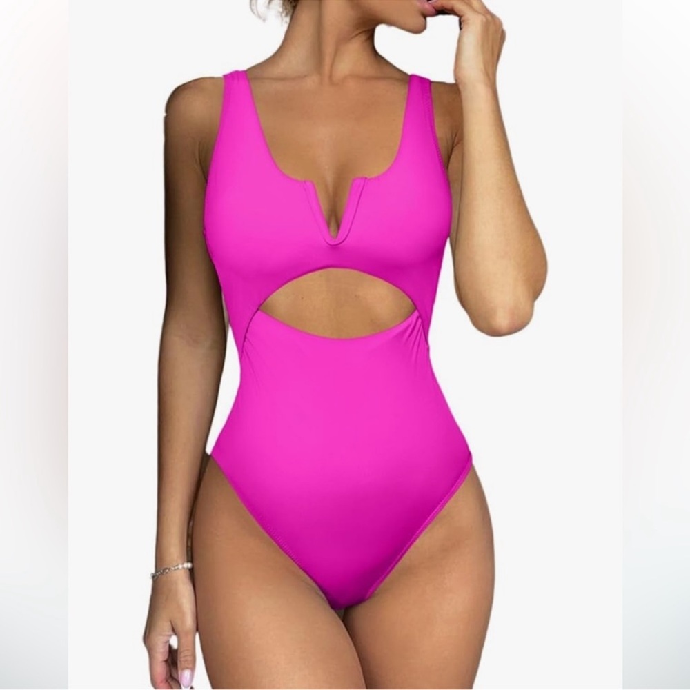 Meyeeka Womens One Piece Swimsuit Tummy Control Bathing Suit for Wome